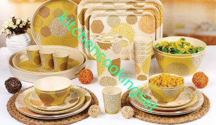 Dinnerware μπαμπού αντίστασης θερμότητας που τίθεται για την εσωτερική υπαίθρια BBQ στρατοπέδευση